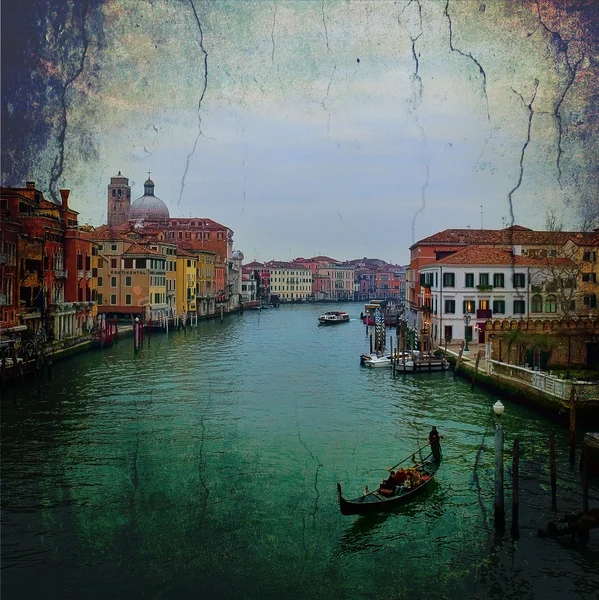 Canal Grande Venedig, Italien, — Stockfoto