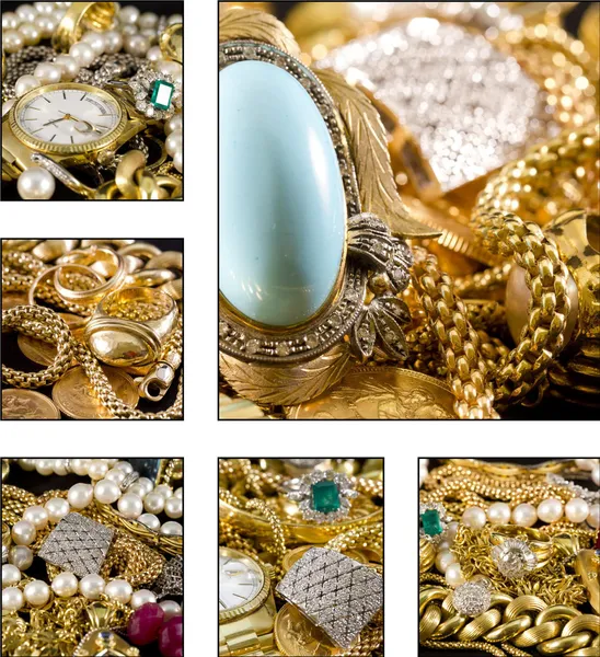 Gouden juwelen — Stockfoto