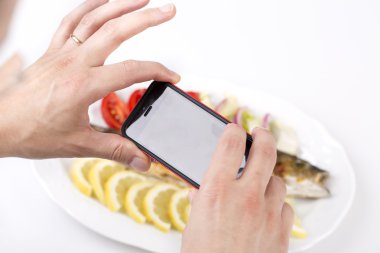 Beyaz smartphone