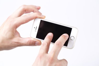 Beyaz smartphone