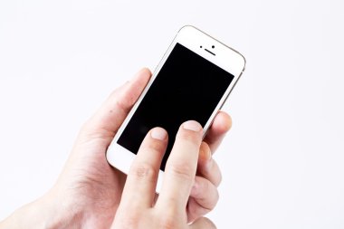 Beyaz smartphone