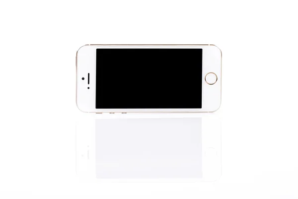 Telefone inteligente móvel branco — Fotografia de Stock