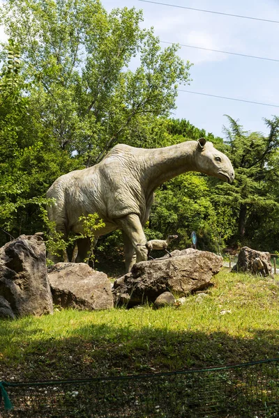 Bussolengo Italy 2019 July Lifesize Reconstruction Giant Dinosaur Natura Viva — Stock Photo, Image