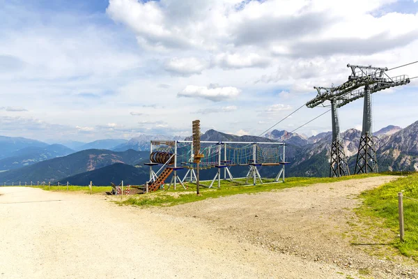 Una Splendida Vista Della Plan Corones Con Catena Montuosa Sullo — Foto Stock