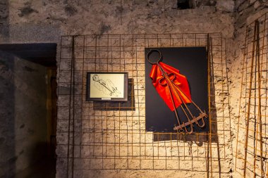 CAMPO TÜRES, ITALY 2019, 23 Temmuz: Taufers Kalesi Campo Tures. Valle Aurina Brunico yakınlarında, Güney Tyrol, İtalya