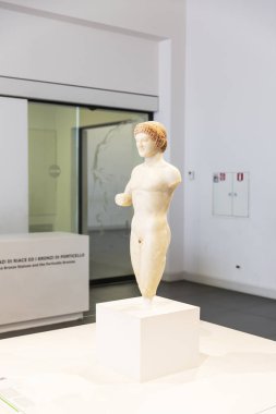REGGIO CALABRIA, ITALY 2021, August 05: Visiting the archaeological museum of Reggio Calabria clipart