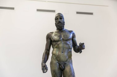 REGGIO CALABRIA, İtalya 2021, Ağustos 05: Reggio Calabria arkeoloji müzesini ziyaret etmek