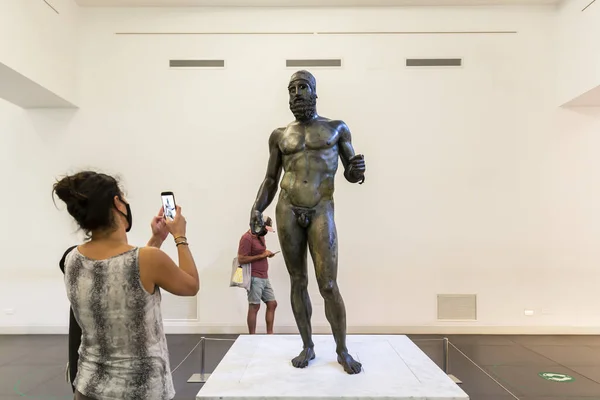 Reggio Calabria Italië 2021 Augustus Bezoek Aan Het Archeologisch Museum — Stockfoto