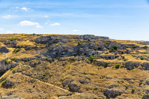 Piękny Widok Materę Miasto Basilicata Dziedzictwo Unesco — Zdjęcie stockowe