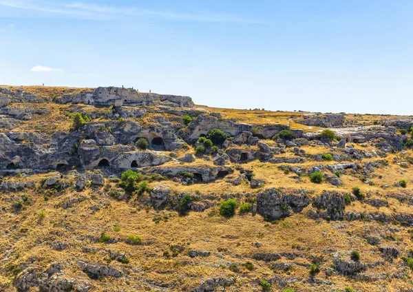 Piękny Widok Materę Miasto Basilicata Dziedzictwo Unesco — Zdjęcie stockowe