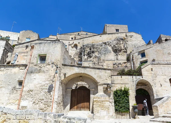 Gyönyörű Kilátás Materára Basilicata Városa Unesco Örökség — Stock Fotó
