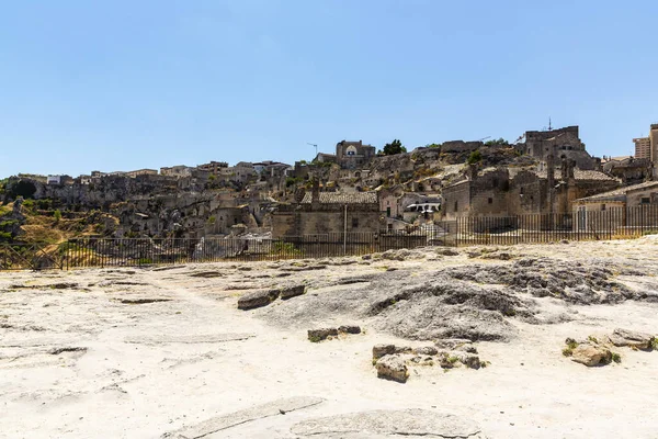 Beautiful View Matera City Basilicata Unesco Heritage — Stock Photo, Image