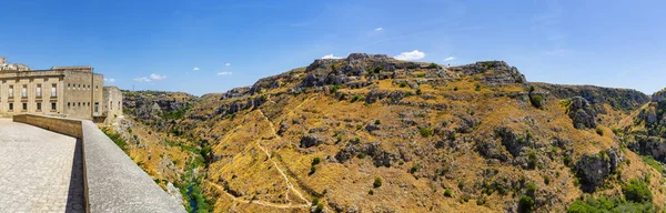 Hermosa Vista Matera Ciudad Basilicata Patrimonio Unesco — Foto de Stock