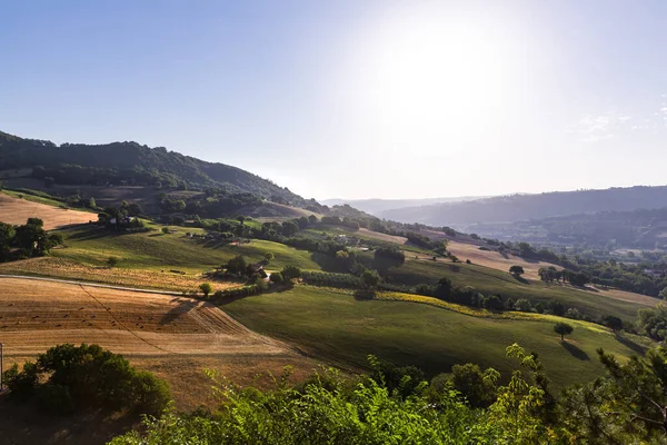 View Little Town Serra San Quirico Province Ancona Marche Region — Stock Photo, Image