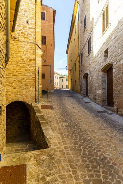 View Little Town Serra San Quirico Province Ancona Marche Region — Stock Photo, Image