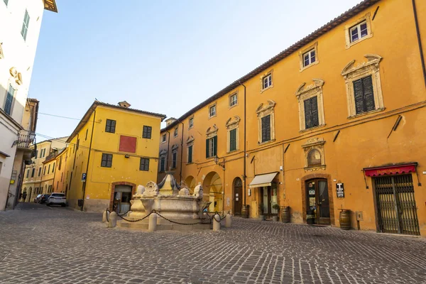 Serra San Quirico Italia Agosto 2021 Vista Pequeña Ciudad Serra — Foto de Stock