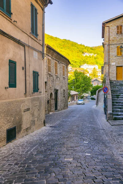 Utsikt Över Den Lilla Staden Serra San Quirico Provinsen Ancona — Stockfoto