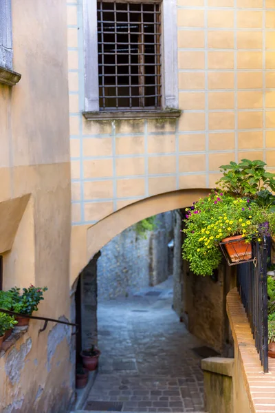 View Little Town Serra San Quirico Province Ancona Marche Region — стокове фото