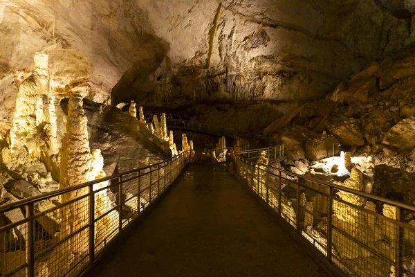 Beautiful View Frasassi Caves Grotte Frasassi Huge Karst Cave System —  Fotos de Stock