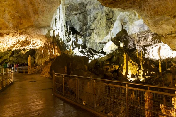 Beautiful View Frasassi Caves Grotte Frasassi Huge Karst Cave System — Stock Photo, Image