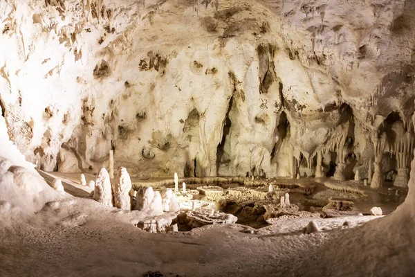 Beautiful View Frasassi Caves Grotte Frasassi Huge Karst Cave System — Stock Photo, Image