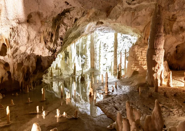 Bela Vista Das Cavernas Frasassi Grotte Frasassi Enorme Sistema Cavernas — Fotografia de Stock