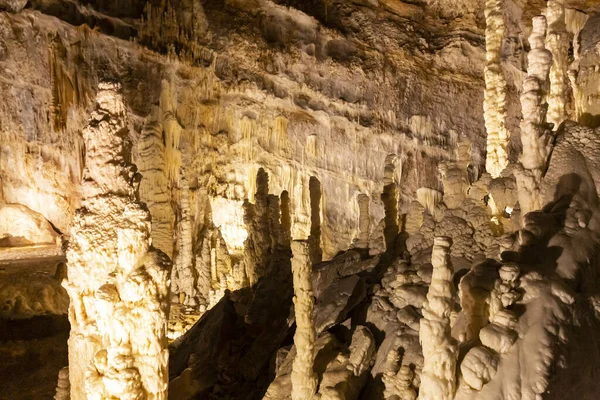 Hermosa Vista Las Cuevas Frasasassi Grotte Frasasassi Enorme Sistema Cuevas — Foto de Stock