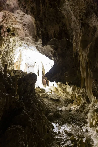 Hermosa Vista Las Cuevas Frasasassi Grotte Frasasassi Enorme Sistema Cuevas —  Fotos de Stock