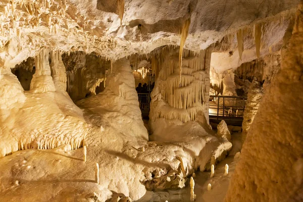 Beautiful View Frasassi Caves Grotte Frasassi Huge Karst Cave System — Foto de Stock