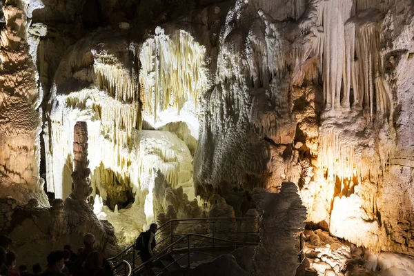 Beautiful View Frasassi Caves Grotte Frasassi Huge Karst Cave System — Foto de Stock