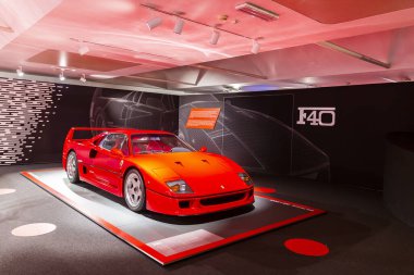 MARANELLO, İTALYA 2021, 10 Ağustos: Ferrari Müzesi Maranello, Modena, Emilia Romagna