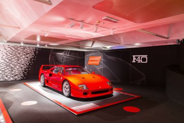 MARANELLO, İTALYA 2021, 10 Ağustos: Ferrari Müzesi Maranello, Modena, Emilia Romagna