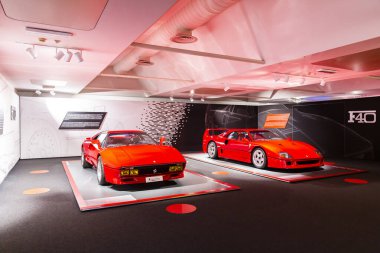 MARANELLO, İTALYA 2021, 10 Ağustos: Ferrari Müzesi Maranello, Modena, Emilia Romagna