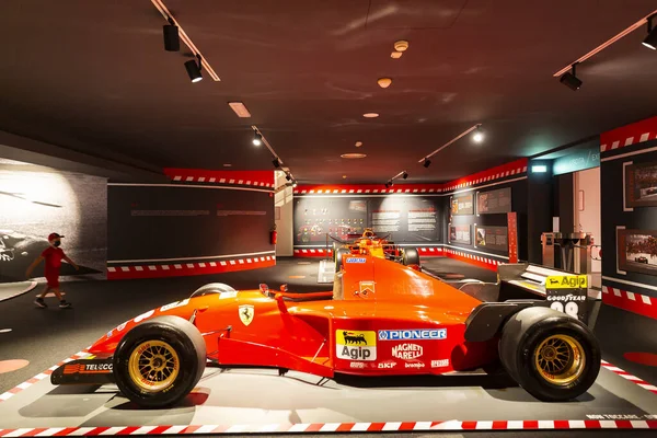 MARANELLO, İTALYA 2021, 10 Ağustos: Ferrari Müzesi Maranello, Modena, Emilia Romagna