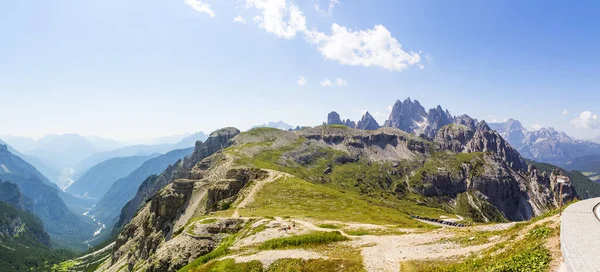 Три Вершины Лаваредо Символ Доломитов Южном Тироле Италия — стоковое фото