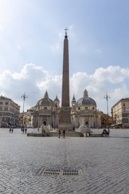 Beautiful view of Rome from Piazza del Popolo. Italy