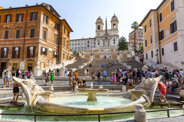 Rom Italien 2021 August Schöne Aussicht Auf Rom Von Der — Stockfoto