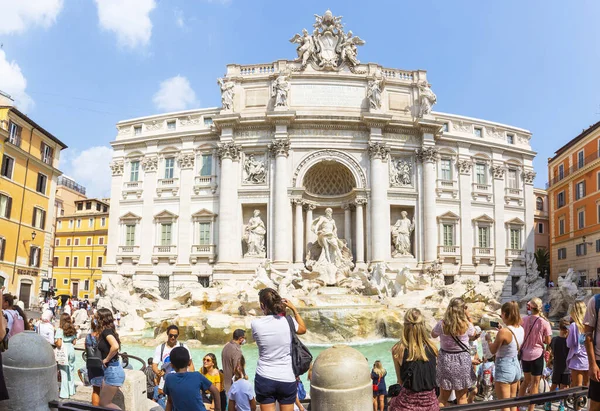 Rome Italy 2021 August Beautiful View Rome Fontana Trevi Trevi — Stockfoto