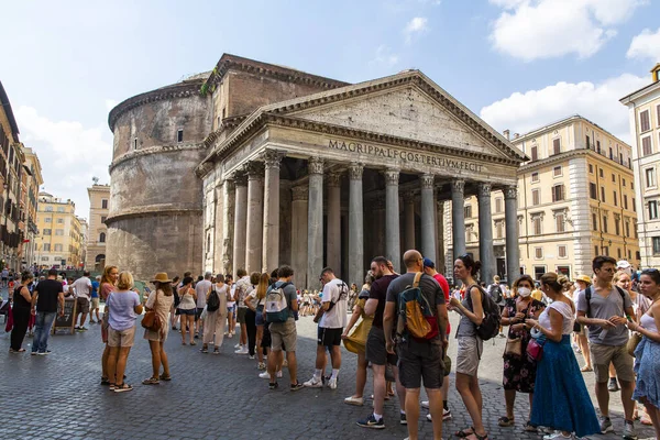 Rome Italy 2021 August Beautiful View Pantheon Temple Agrippa Rome — Foto de Stock