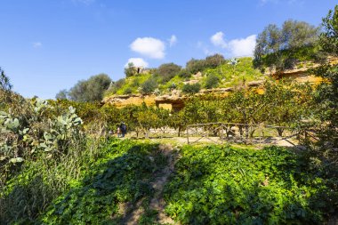 Garden of the Kolymbetra, inside the archaeological park of the Valley of the Temples in Agrigento