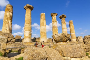 Temple of Hercules in the Valley of the Temples in Agrigento, Sicily