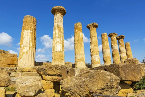 Agrigento Sicilya Daki Tapınaklar Vadisi Ndeki Herkül Tapınağı — Stok fotoğraf