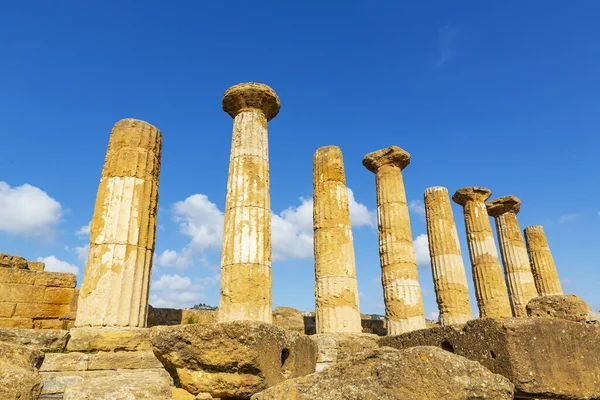 Agrigento Sicilya Daki Tapınaklar Vadisi Ndeki Herkül Tapınağı — Stok fotoğraf