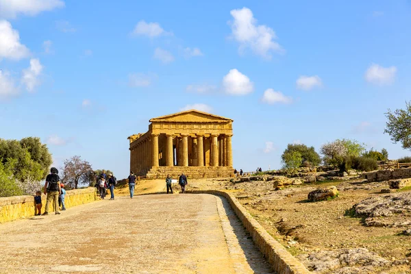 Temple Concordia Agrigento Valley Temples Archaeological Park — Stok fotoğraf