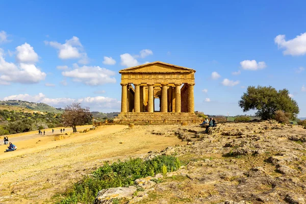Temple Concordia Agrigento Valley Temples Archaeological Park — ストック写真