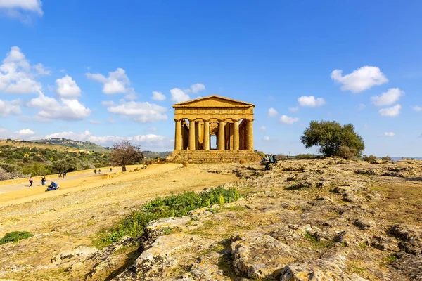 Concordia Tapınağı Agrigento Tapınaklar Vadisi Arkeoloji Parkı — Stok fotoğraf