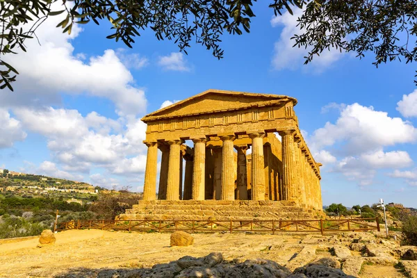 Concordia Tapınağı Agrigento Tapınaklar Vadisi Arkeoloji Parkı — Stok fotoğraf