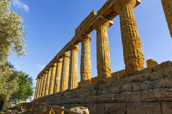 Temple Hera Lacinia Juno Valley Temples Agrigento Sicily —  Fotos de Stock