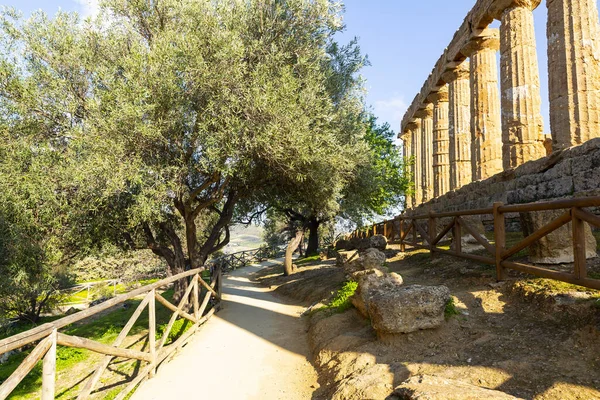 Temple Hera Lacinia Juno Valley Temples Agrigento Sicily — Stock Photo, Image