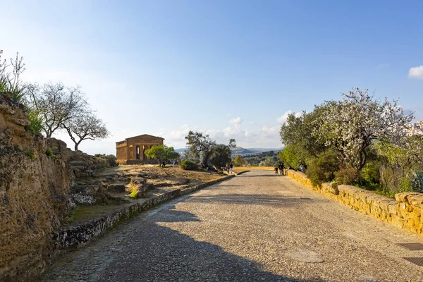 Chrám Concordia Agrigento Údolí Chrámů Archeologický Park — Stock fotografie